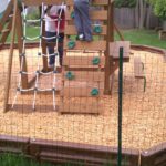 Wood Mulch Playground with Borders RI